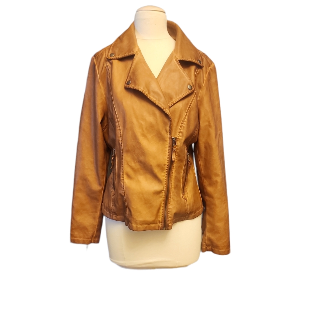 MAX STUDIO vegan leather jacket